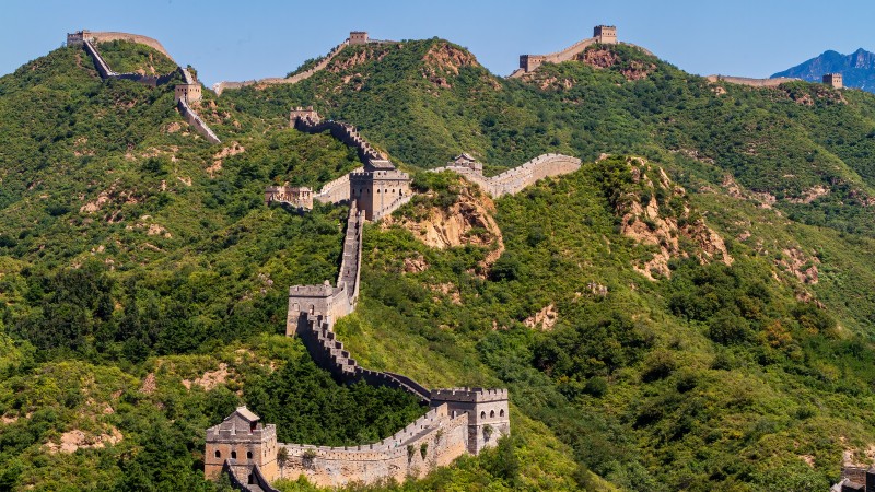 Den kinesiske mur og Den himmelske freds plass
