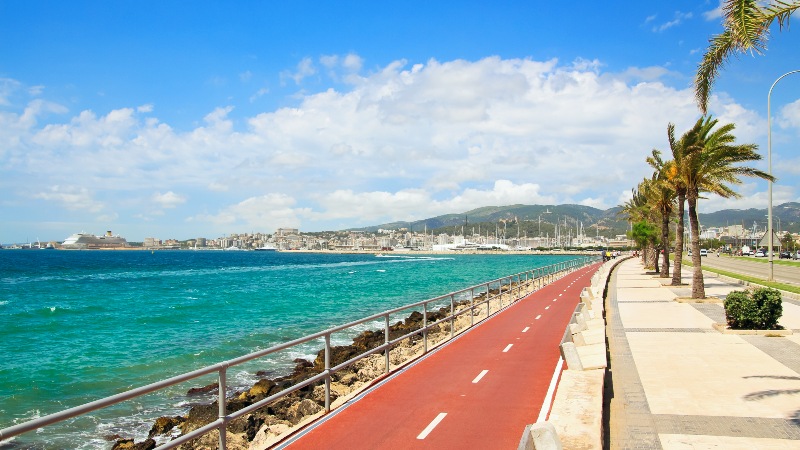 Palma Sykkelvei til Palma langs havet