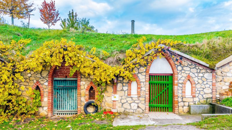 Tradisjonelle hus i �ssidene i Vrbice