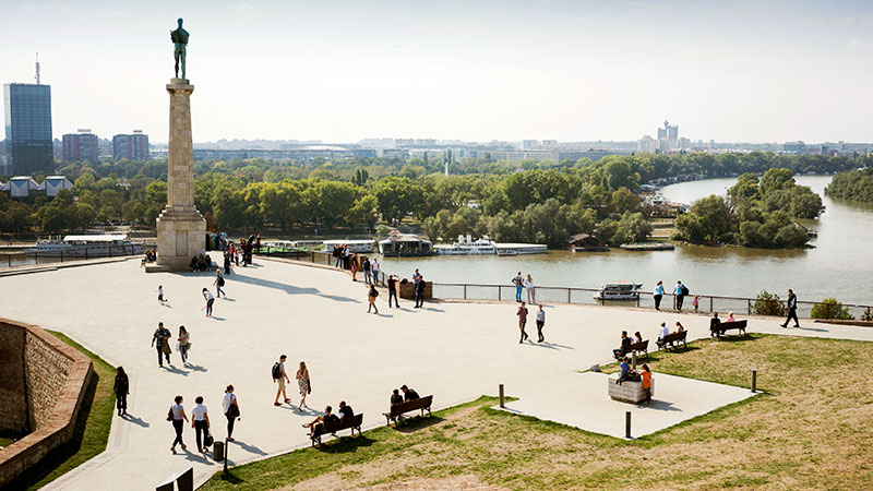 Kalemegdan-festningen i Beograd
