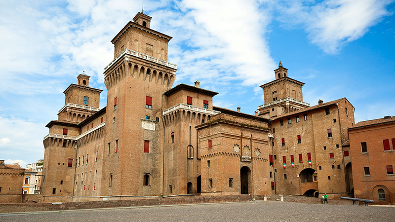 Castello Estense di Ferrara (Este-slottet) i Ferrara