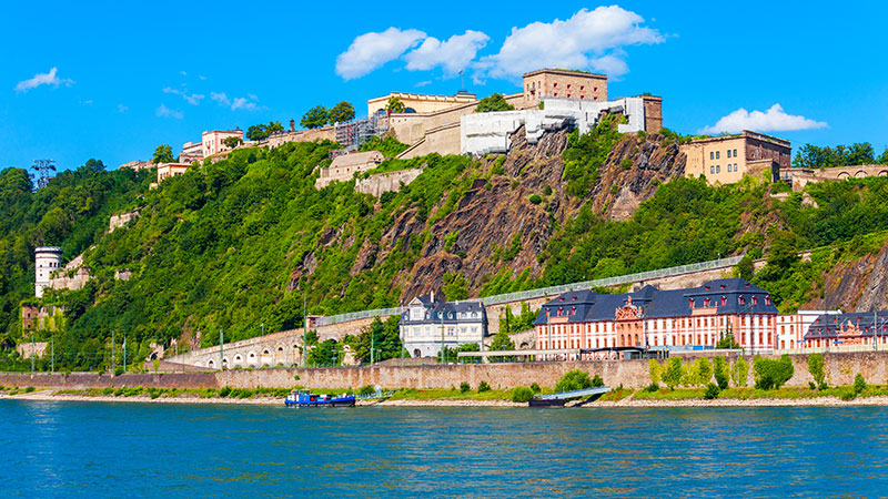 Festningsanlegget Ehrenbreitstein i Koblenz