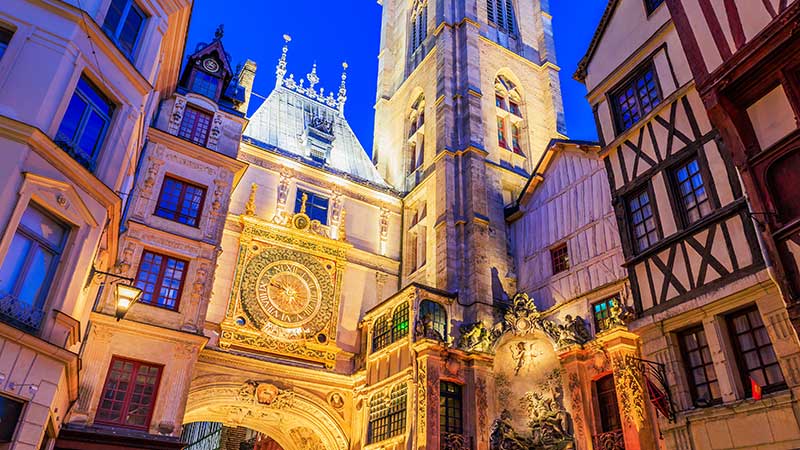 Klokkeporten Gros-Horloge, Rouen