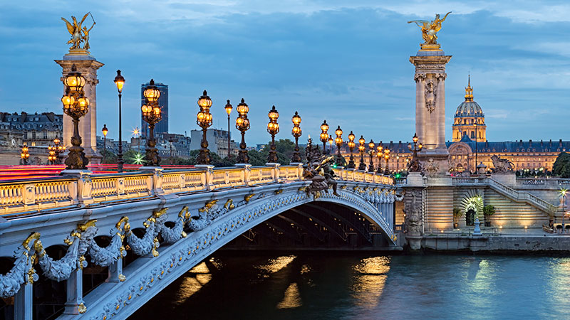Alexander III-broen, Paris