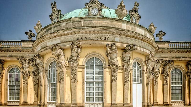 Sanssouci slott, Potsdam Gammelt vakkert slott