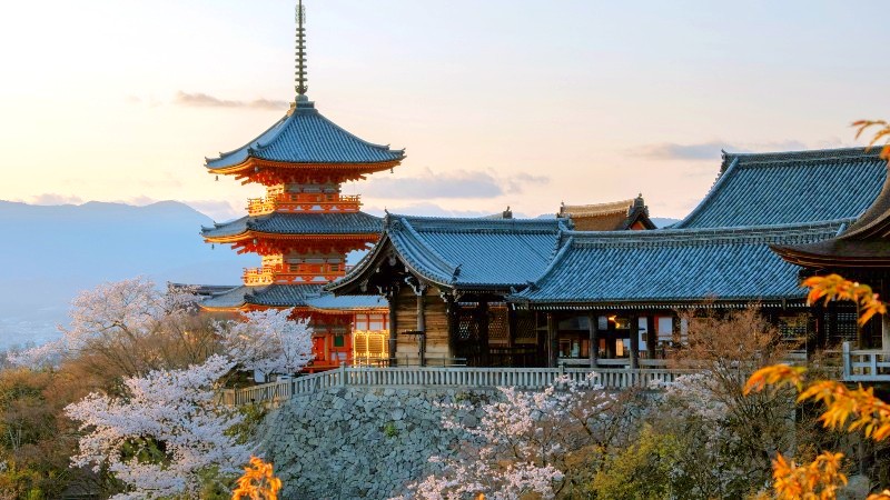 Tempel og hsttrr i Kyoto
