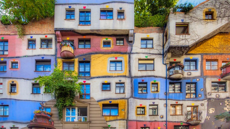 Det fargerike Hundertwasserhuset