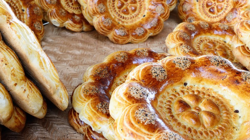 Fristende usbekisk brød lepeshka