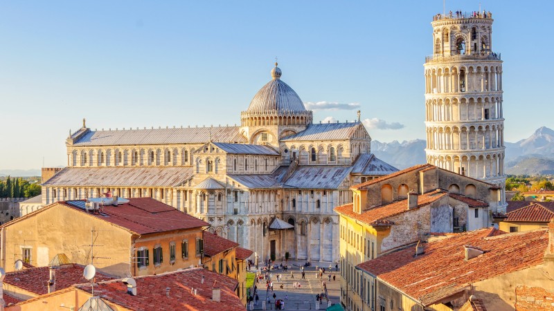 Pisa Katedralen og det skjeve tårnet i Pisa