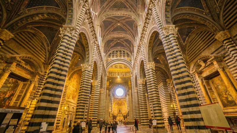 Siena Den imponerende katedralen Duomo di Siena