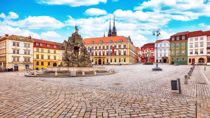 Torget i gamlebyen i Brno