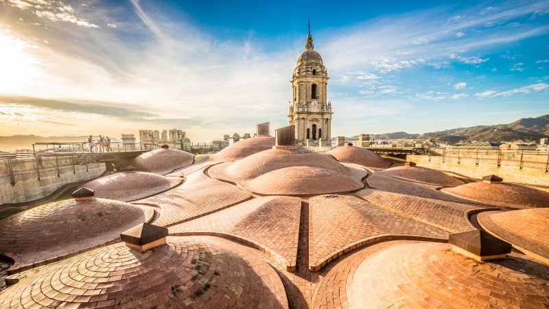 takett p� katedralen i Malaga