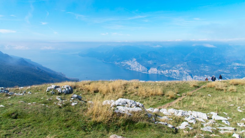 Monte Baldo fjelllandskap og mennesker