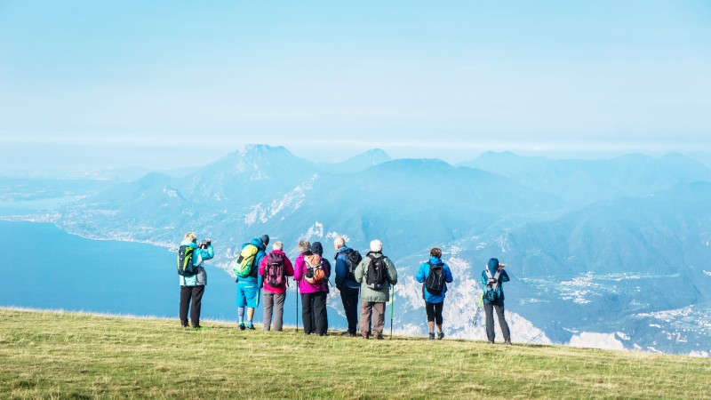 Monte Baldo mennesker på fjellet